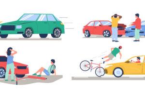 vectors of pedestrian accidents