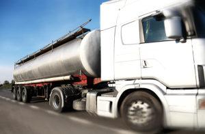 tanker truck driving down the road