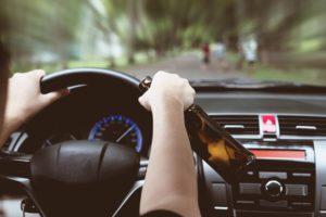 drunk driver speeding toward pedestrians 