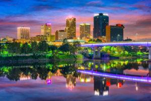 little rock arkansas downtown skyline