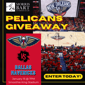 Morris Bart Pelicans vs. Mavericks Ticket Giveaway